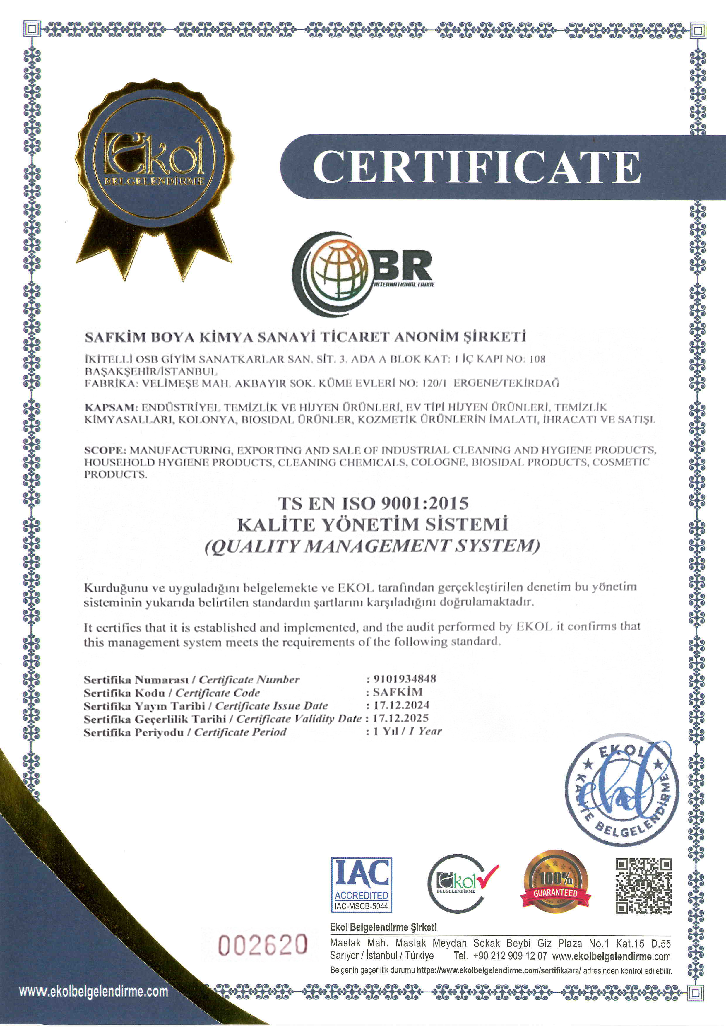 ISO 9001:2015
